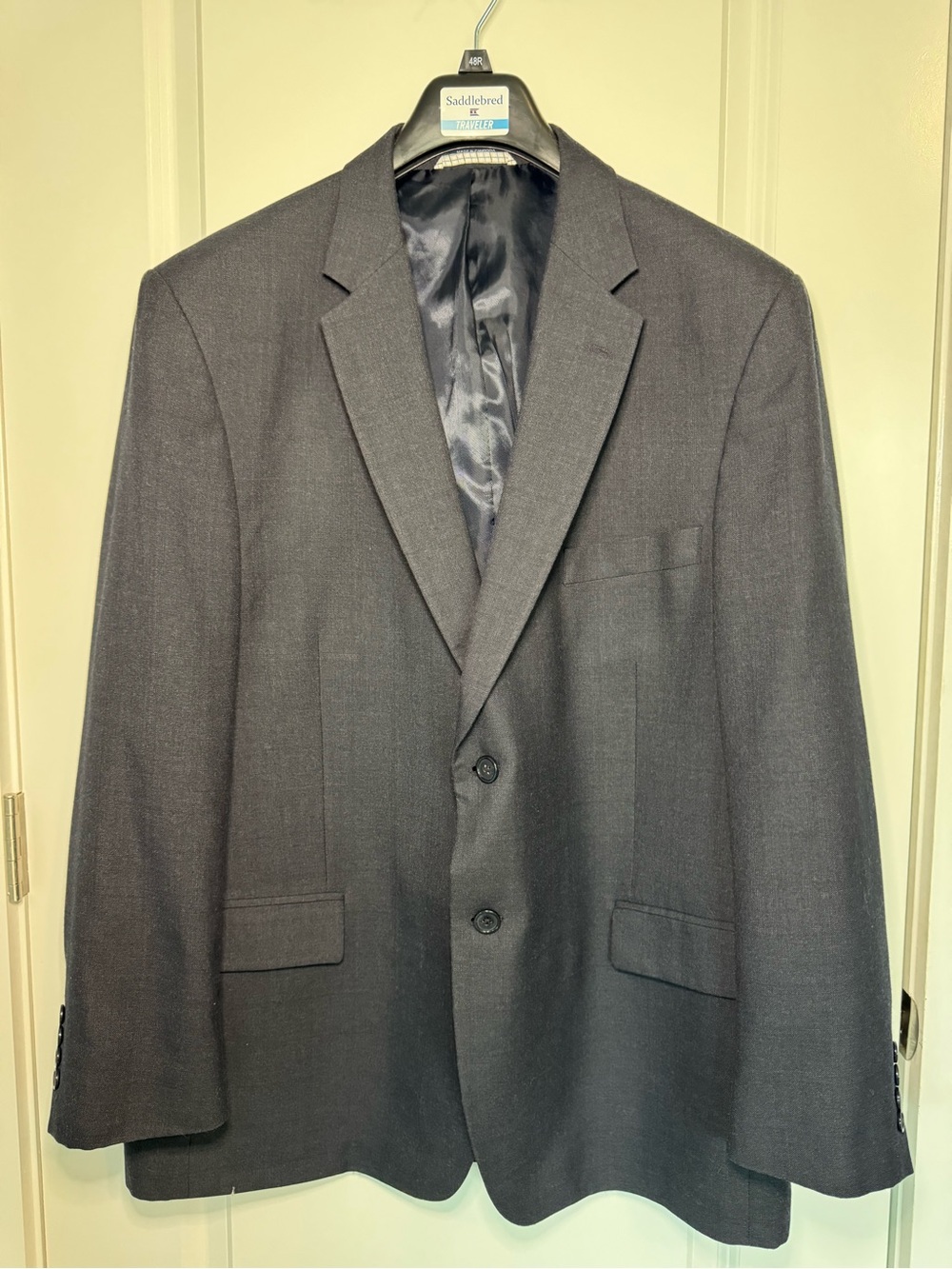 Saddlebred Dark Navy Two-Button Men's Blazer